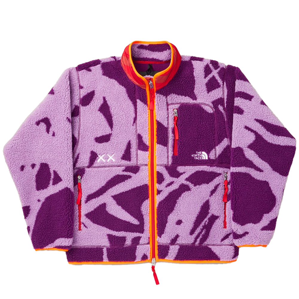 Kaws x The North Face Freeride Fleece Jacket Pamplona Purple