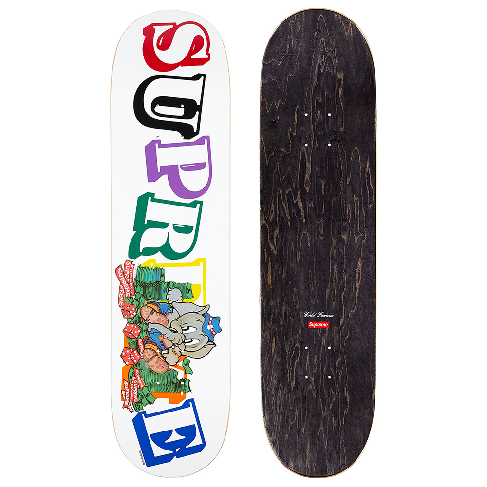 Supreme Elephant Skateboard Deck White