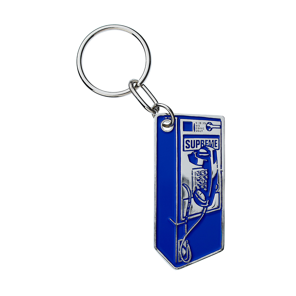Supreme Payphone Keychain Blue