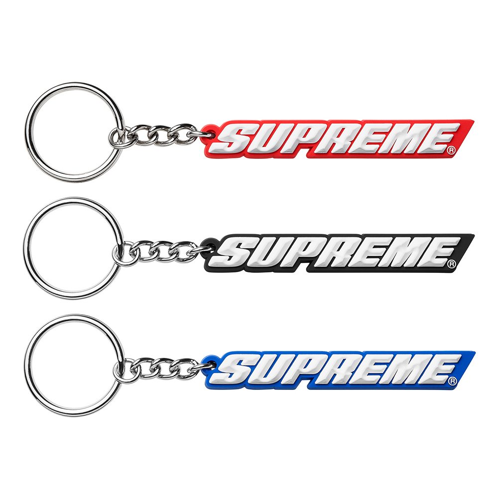 Supreme Bevel Logo Keychain