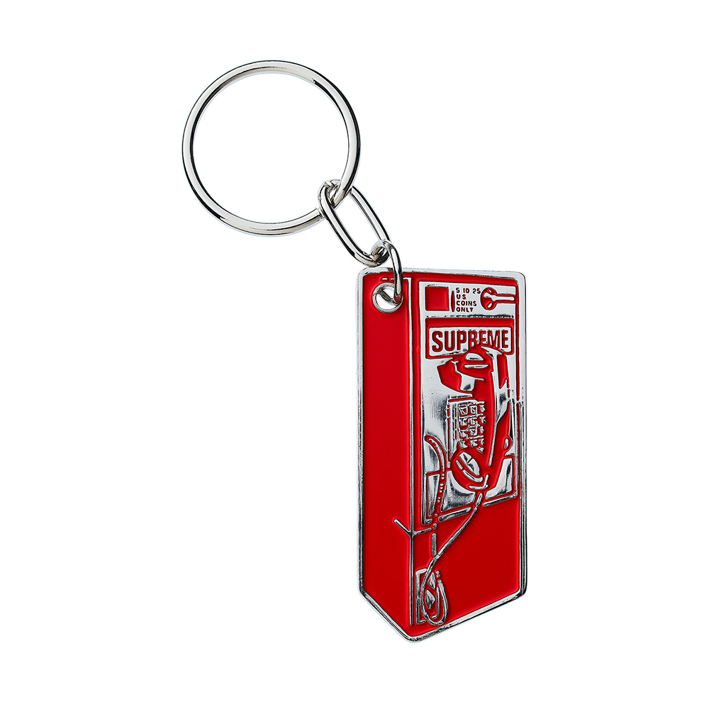 Supreme Payphone Keychain Red