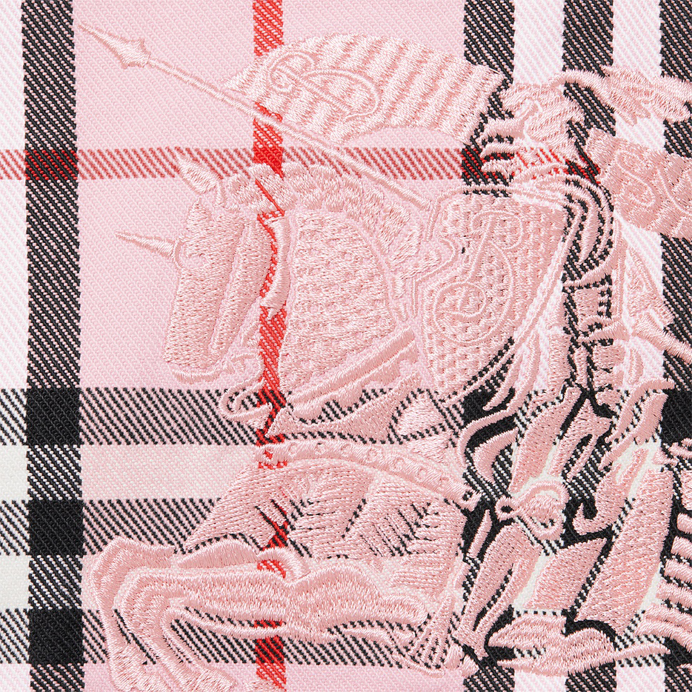 Supreme Burberry Denim Trucker Jacket Pink