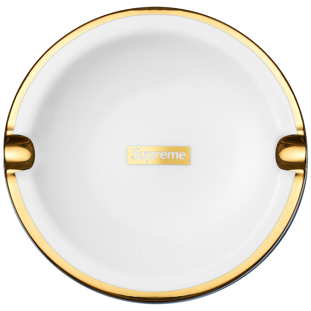 Supreme Gold Trim Ceramic Ashtray