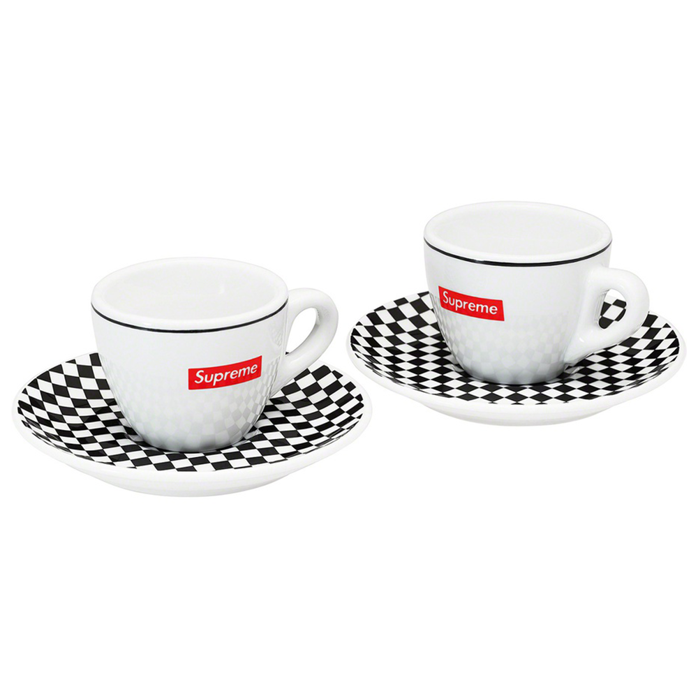 Supreme IPA Porcellane Aosta Espresso Set (Set of 2) Black