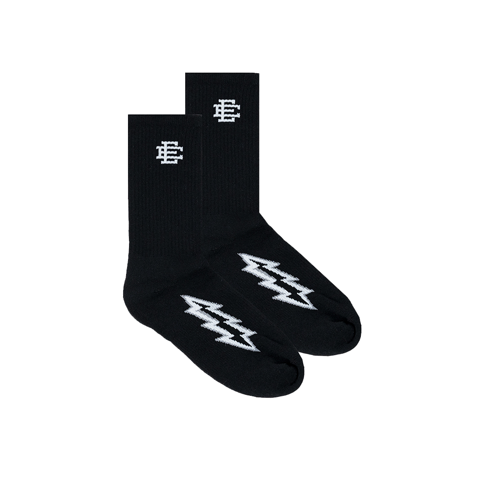 EE Eric Emanuel Socks (3 Pack) Black Lightning Bolt