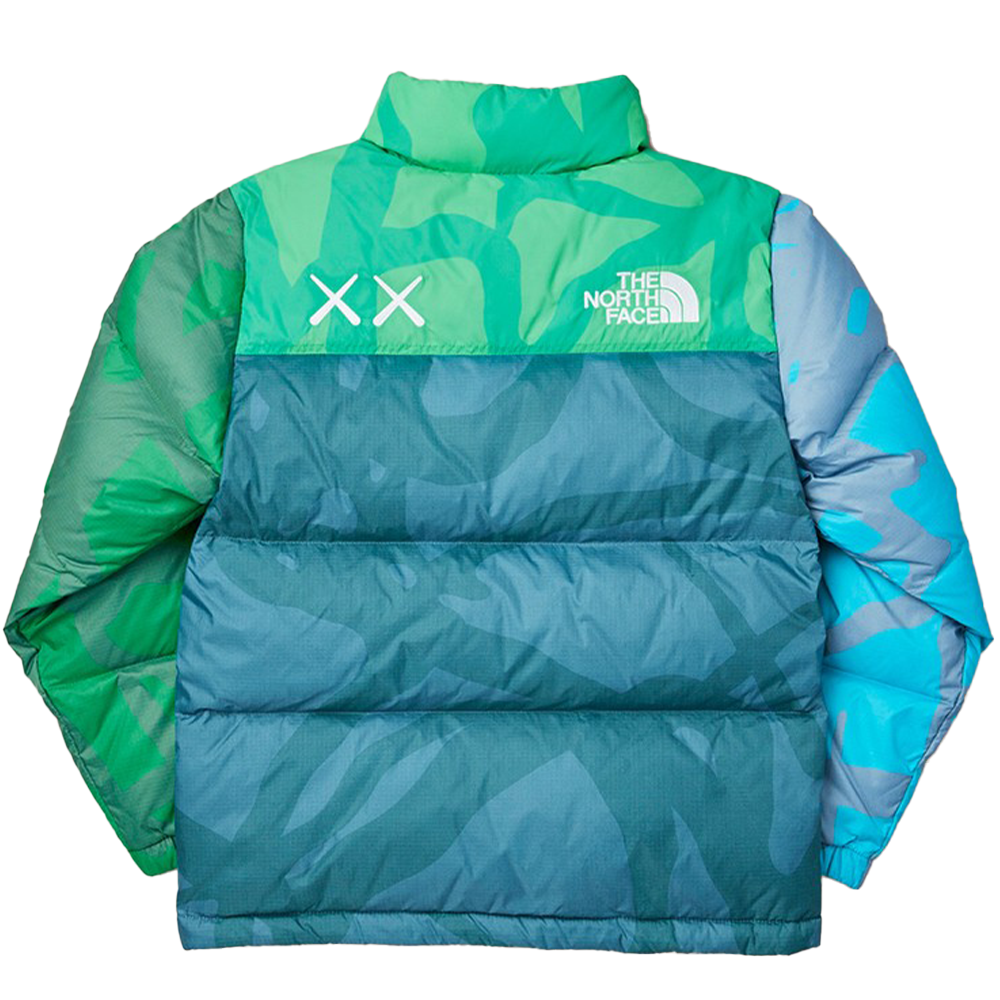 Kaws x The North Face Retro 1996 Nuptse Jacket - 'Safety Green'