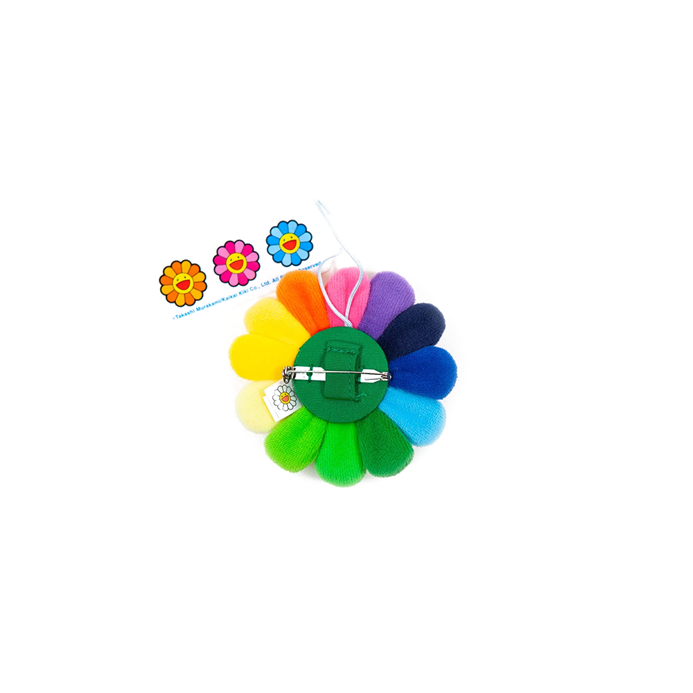 Takashi Murakami Flower Plush Key Chain Rainbow
