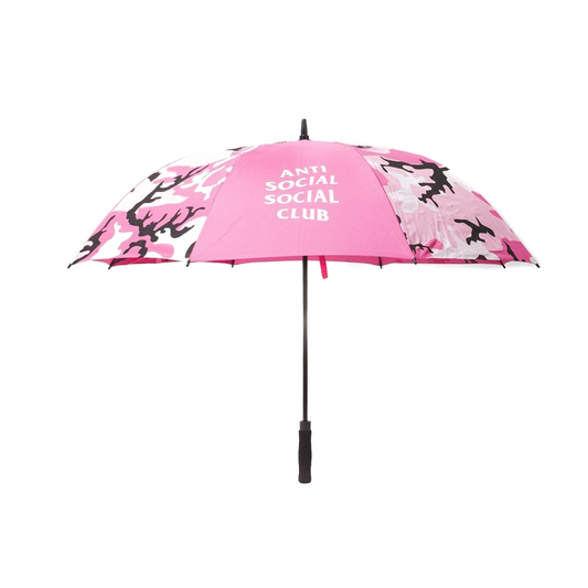 Anti Social Social Club Assc Tiger Camo Umbrella Pink