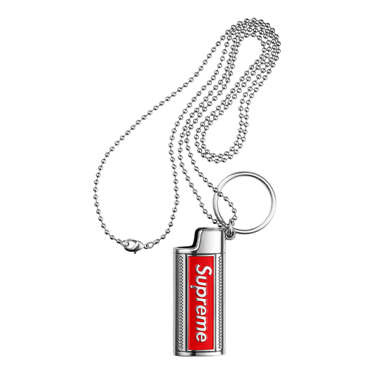 Supreme Metal Lighter Holster Silver