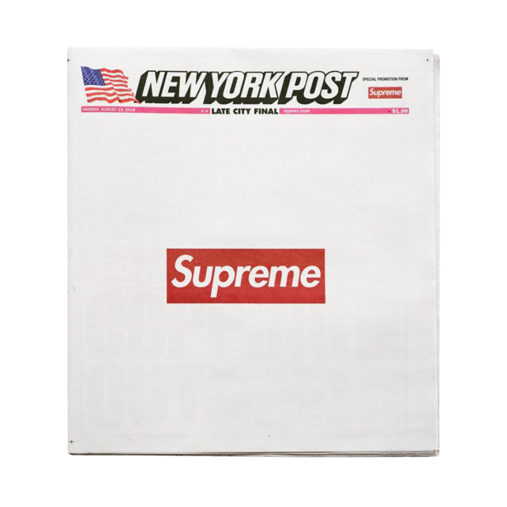 Supreme New York Post (Late City Final Edition) Newspaper