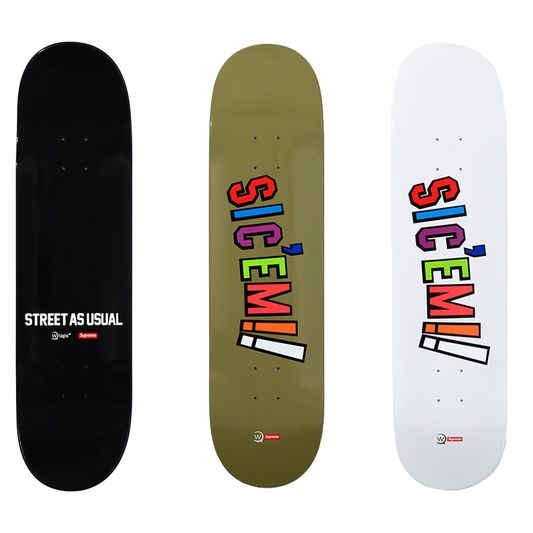 Supreme WTAPS Sic'em! Skateboard Deck (Set of 3)