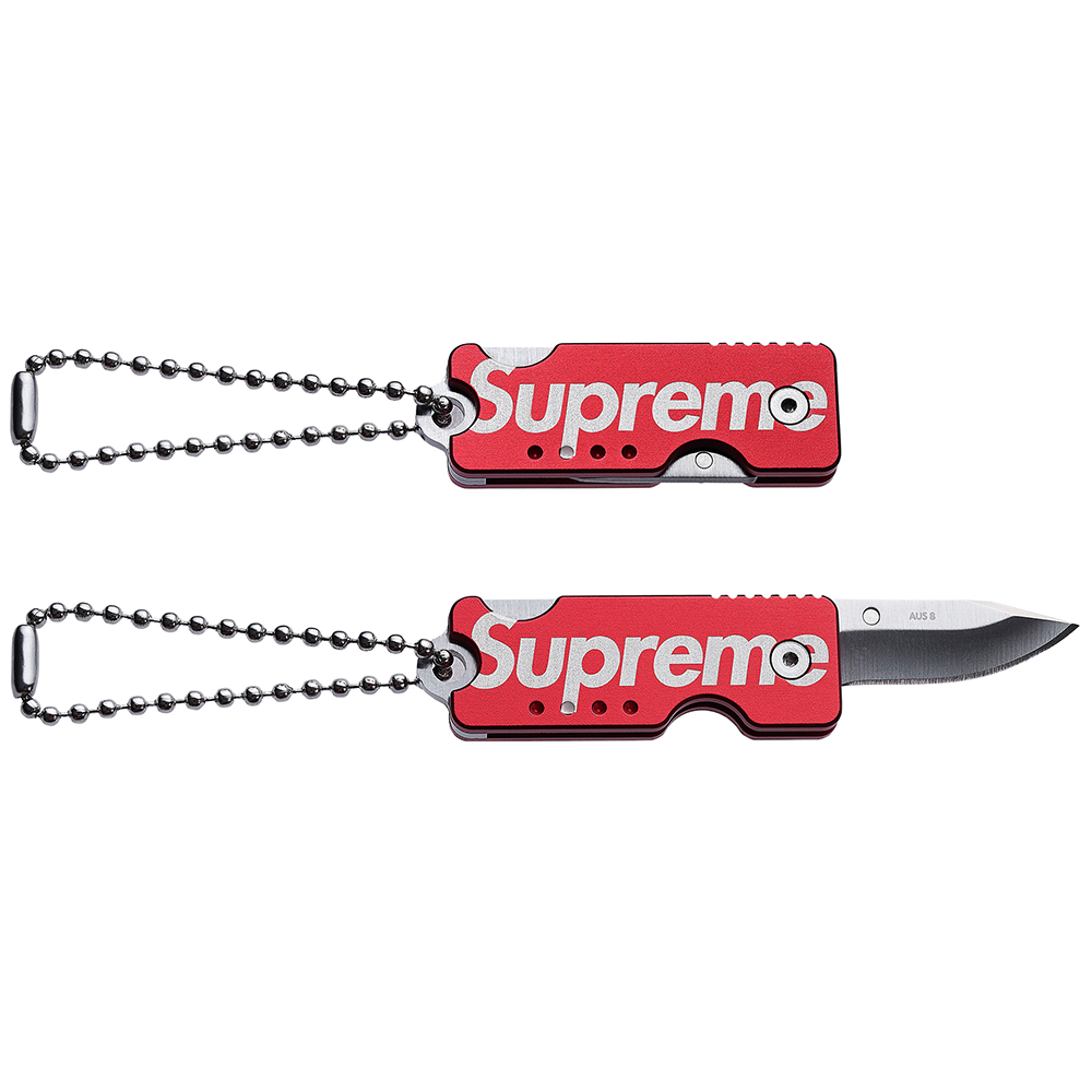 Supreme Quiet Carry Knife Red