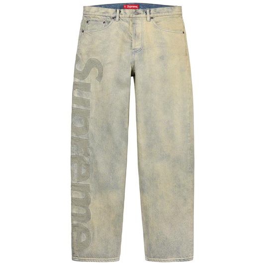 Supreme Inset Logo Jean Dirty