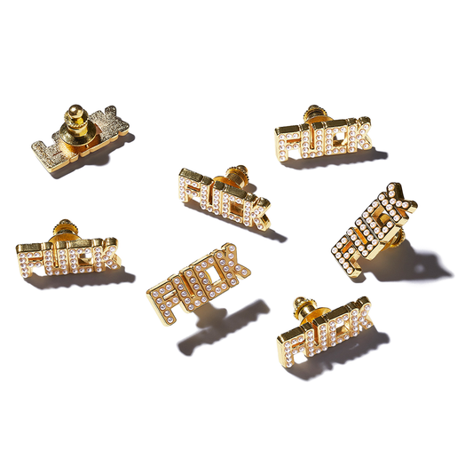 Supreme Fuck Pin Gold